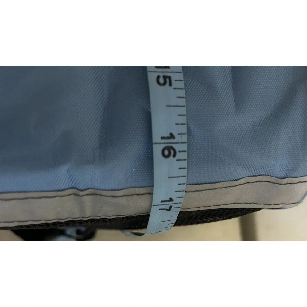 Pet Carrier Smal Dog/Cat Purse Tote Handbag Carry Bag ~ FURBABY BLUE ~ Used PB3